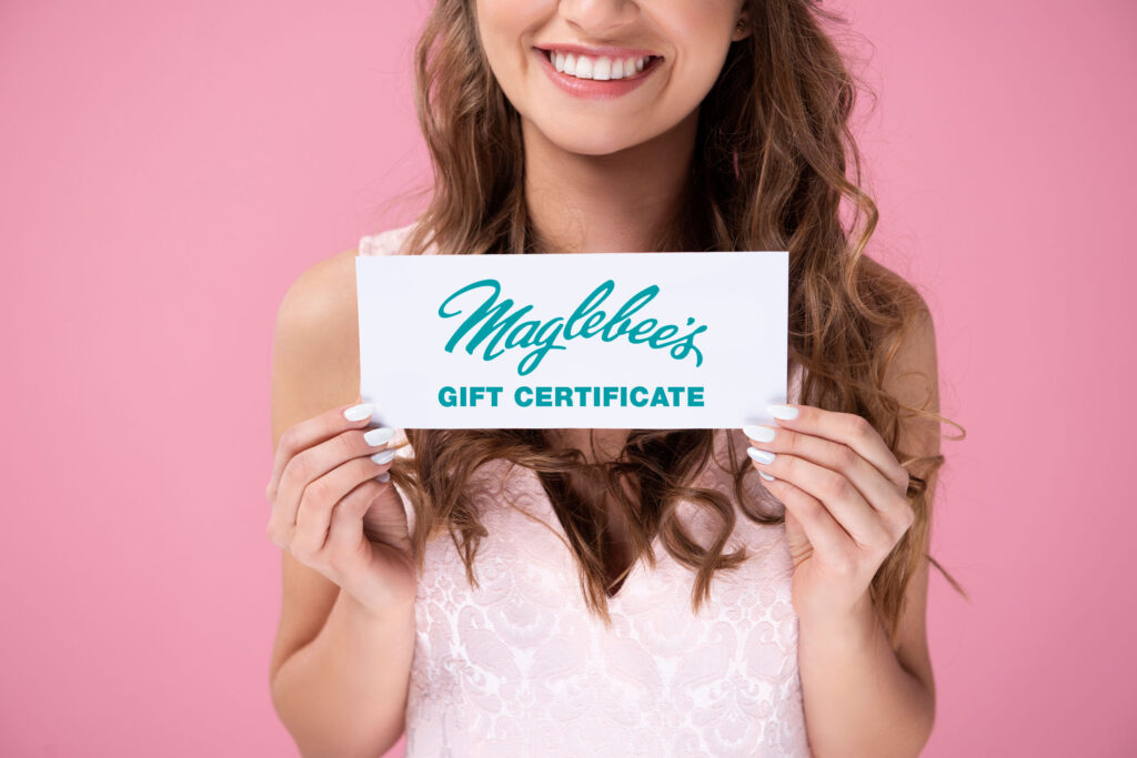 Maglebee's Gift Certificates are perfect for any woman and any occasion!